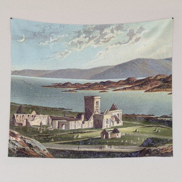 Item preview, Vintage Illustration of Iona Abbey, Isle of Iona designed and sold by yourscotland.