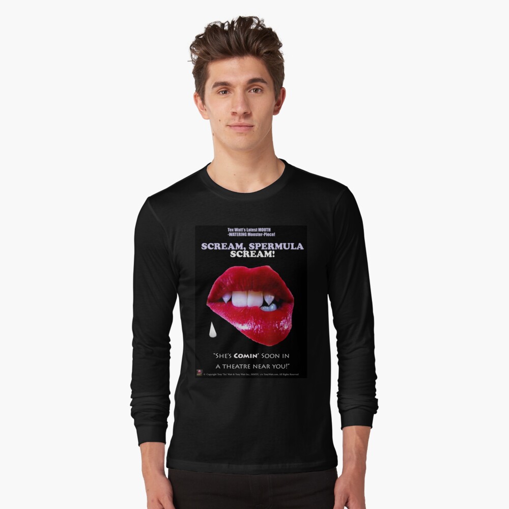 SCREAM, SPERMULA, SCREAM!- Sneak Peak Movie Poster Art Long Sleeve T-Shirt