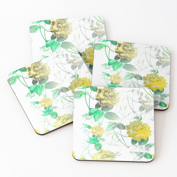 Item preview, YELLOW FLOWERS DESIGN GRAPHIC ABSTRACT BACKGROUND designed and sold by AYANADA.