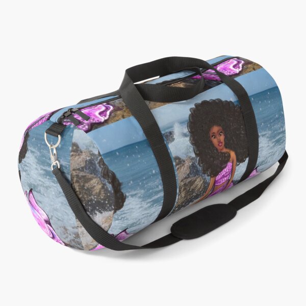 Item preview, Coco the Magical rainbow mermaid with brown eyes, flowing Afro hair and caramel brown skin designed and sold by Artonmytee.
