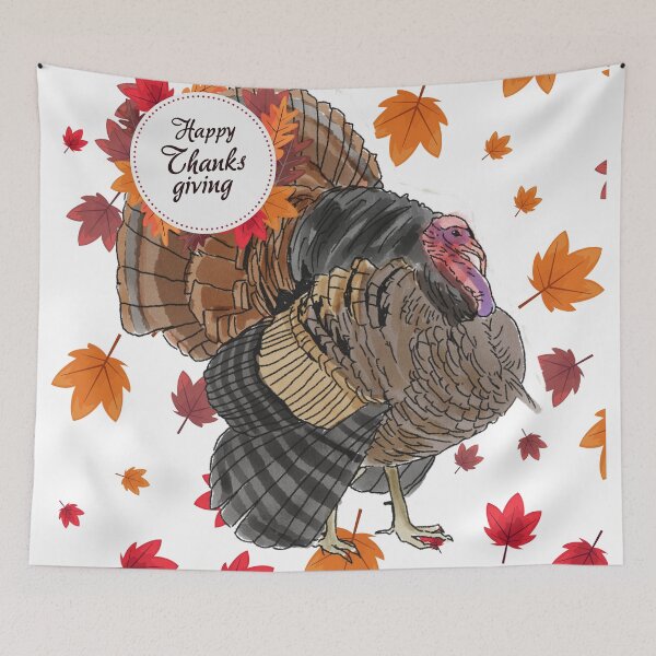 Item preview, Happy Thanksgiving - Turkey - Thanksgiving Holiday designed and sold by BunnyBizarre.