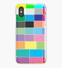Game of colour blocks iPhone Case