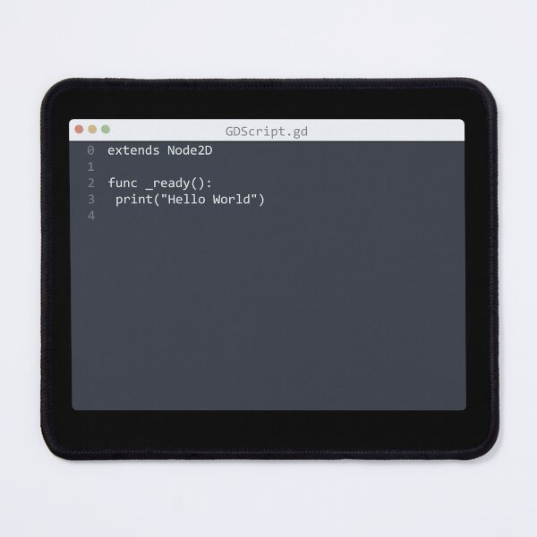 Item preview, . GDScript language Hello World program sample in editor window designed and sold by IuriiVlasenko.