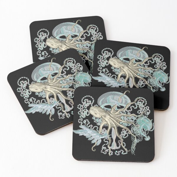 Item preview, Vintage Octopus And Curious Sea Creatures designed and sold by TrulyEpoque.