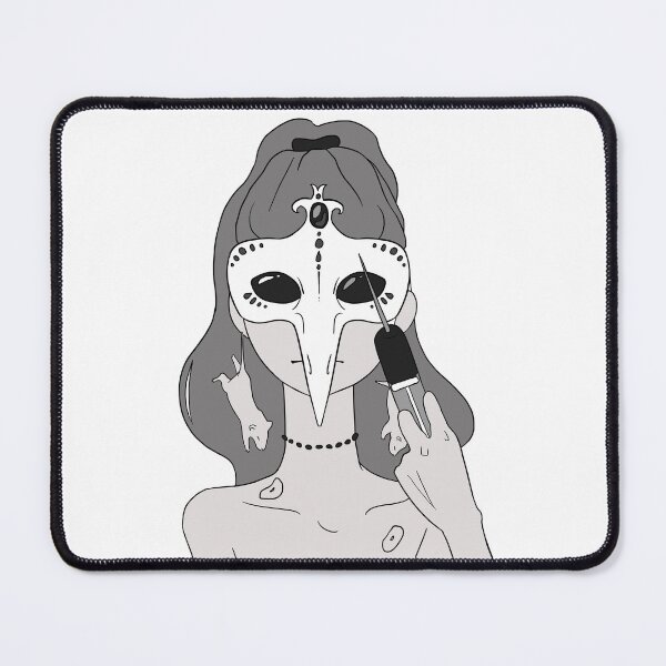 Item preview, Plague Doctor Black and white designed and sold by cu-b3.