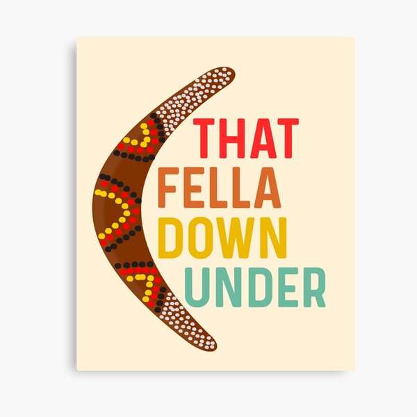 that fella down under boomerang Canvas Print