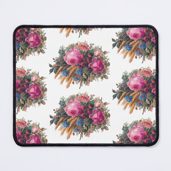 Flowers and spikes Mouse Pad