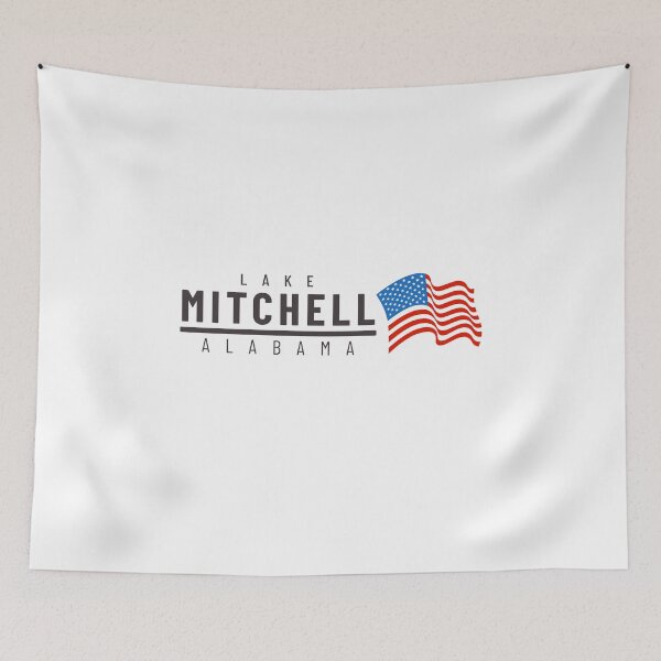 Item preview, Lake Mitchell - USA alt 1 (for light backgrounds) designed and sold by AlabamaLakeLife.