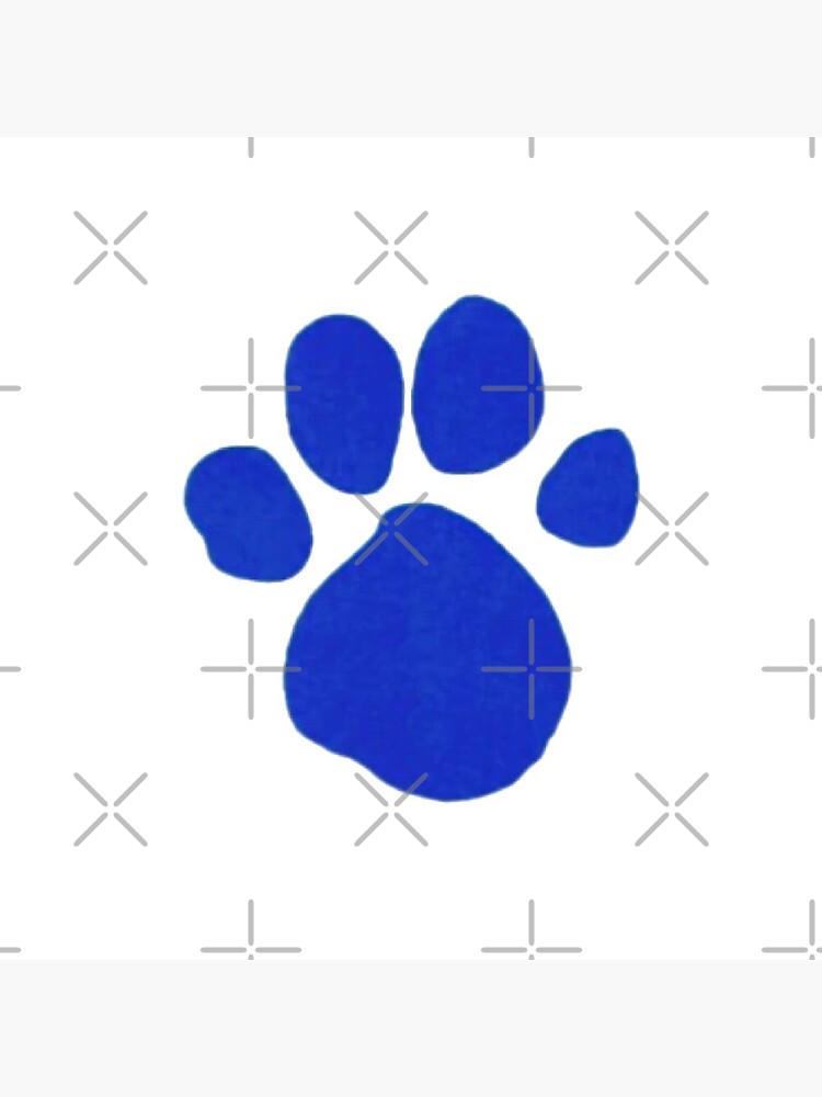 blue-s-clue-s-paw-print-pin-for-sale-by-rzlatssunrise-redbubble for Free Printable Blues Clues Paw Print Blue'S Clue's Paw Print