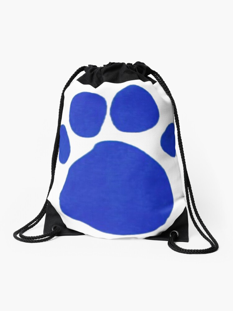 Blue S Clue s Paw Print Drawstring Bag