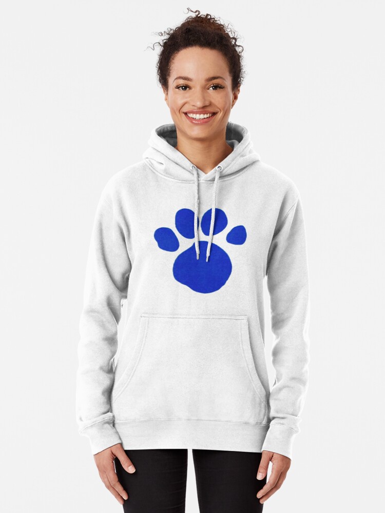 Blue'S Clue's Paw Print  Pullover Hoodie for Sale by