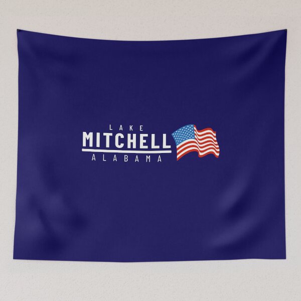 Item preview, Lake Mitchell - USA alt 2 (for dark backgrounds) designed and sold by AlabamaLakeLife.