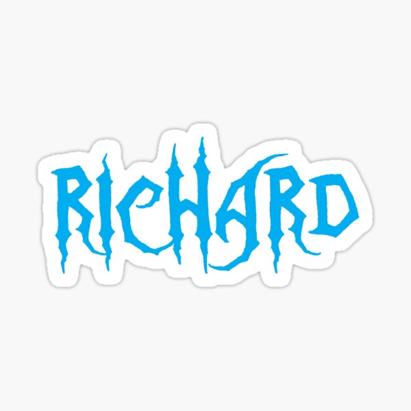 Richard zombie font Sticker