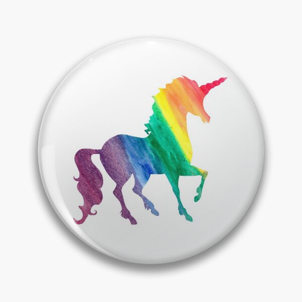 Item preview, Watercolor Rainbow Unicorn Silhouettes Black Pattern designed and sold by SamAnnDesigns.