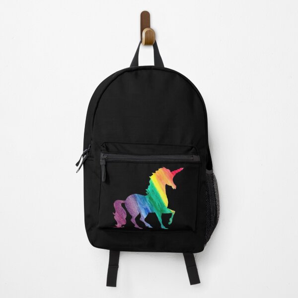 Item preview, Watercolor Rainbow Unicorn Silhouettes Black Pattern designed and sold by SamAnnDesigns.