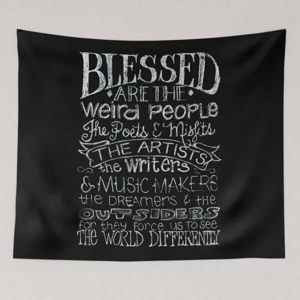 Item preview, Blessed are the Weird People designed and sold by xorbah.