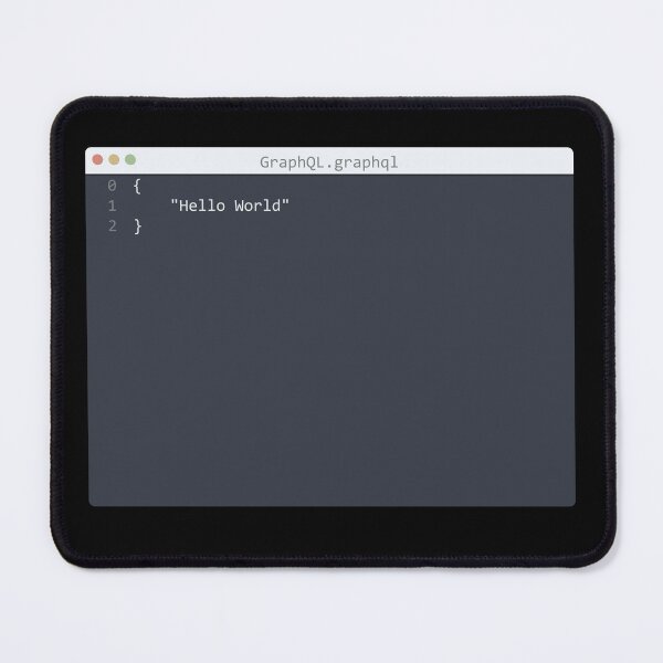 Item preview, . GraphQL language Hello World program sample in editor window designed and sold by IuriiVlasenko.