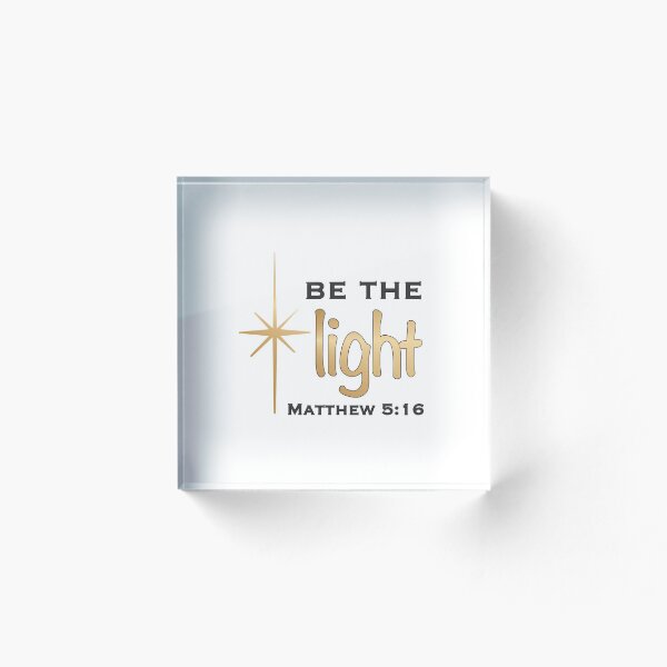 Item preview, Christian Design - Be the Light Inspirational Bible Verse designed and sold by simplydesignart.