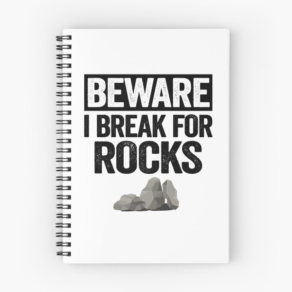 Item preview, Beware I Brake For Rocks Collector Rockhound Funny Geologist designed and sold by Stronzi.
