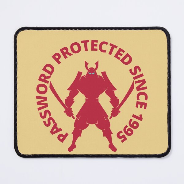 Password Protected Mouse Pad