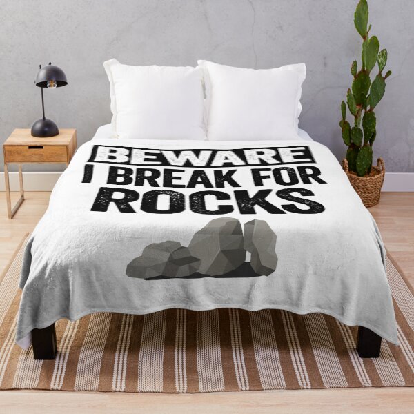 Item preview, Beware I Brake For Rocks Collector Rockhound Funny Geologist designed and sold by Stronzi.