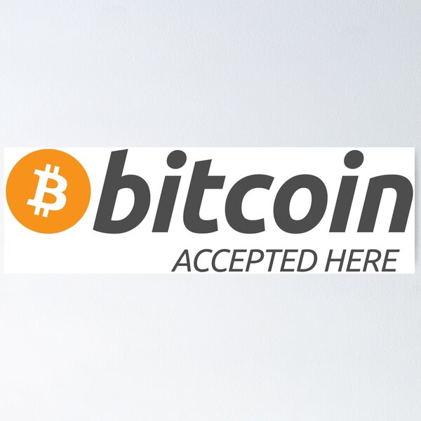 Item preview, Bitcoin Accepted Here - cryptocurrency designed and sold by AB-BRAND.