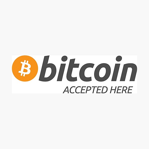 Item preview, Bitcoin Accepted Here - cryptocurrency designed and sold by AB-BRAND.