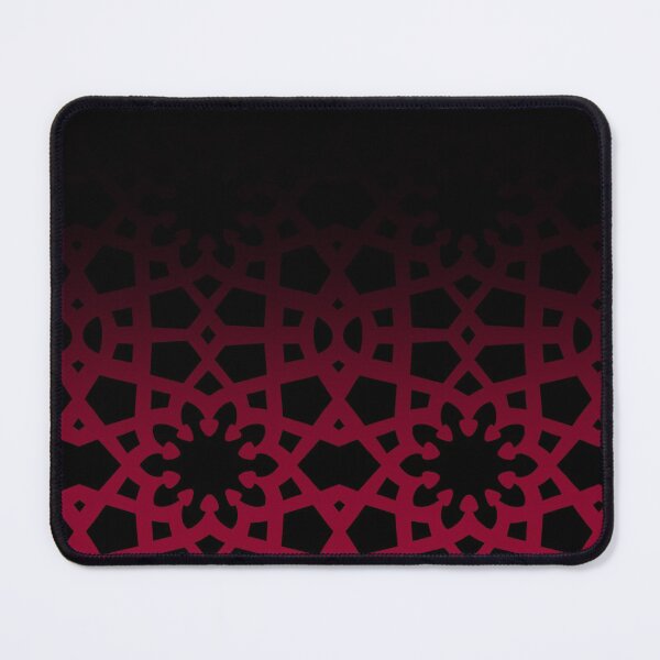 Item preview, Arabic geometric pattern fade out design in red and black inspired by the grand mosque at KAUST designed and sold by CreatEVEdesign.