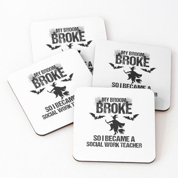 Item preview, My Broom Broke So I Became A Social Work Teacher designed and sold by imaneless.