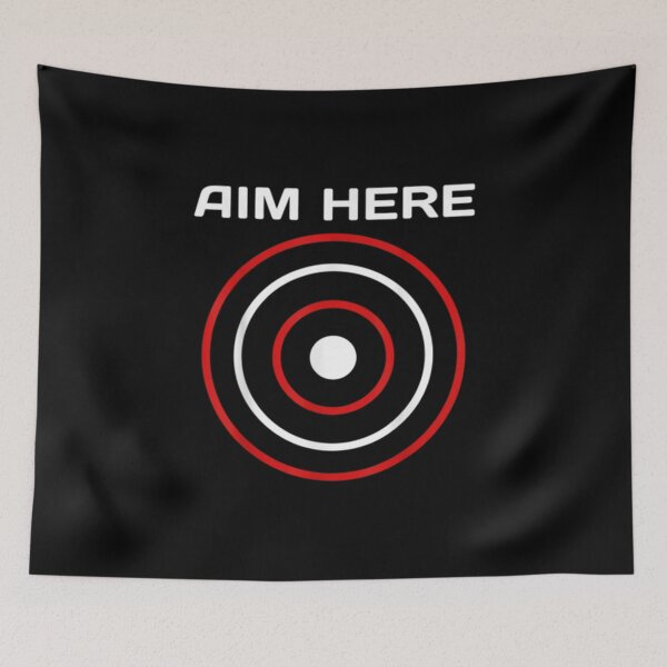 Item preview, Aim Here Darts Players Bullseye Target Shooting designed and sold by hanhshirts.