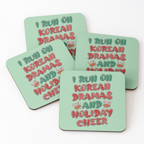 Item preview, I Run On Korean Dramas and Holiday Cheer designed and sold by co-stars.