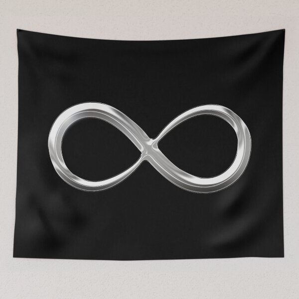 Item preview, Chrome Metallic Infinity Symbol designed and sold by PrettyPage.