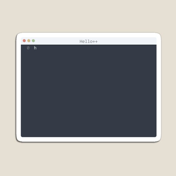 Item preview, . Hello++ language Hello World program sample in editor window designed and sold by IuriiVlasenko.