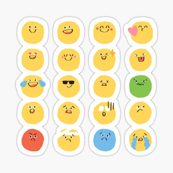 Pack of Smileys Sticker