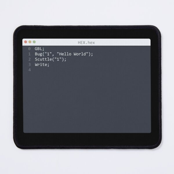 Item preview, . HEX language Hello World program sample in editor window designed and sold by IuriiVlasenko.