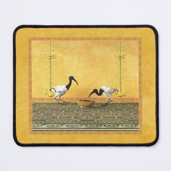 Item preview, Two Ibis next to a frescoed wall designed and sold by Roberta Angiolani.
