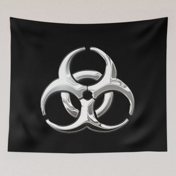 Item preview, Chrome Metallic Biohazard Symbol designed and sold by PrettyPage.