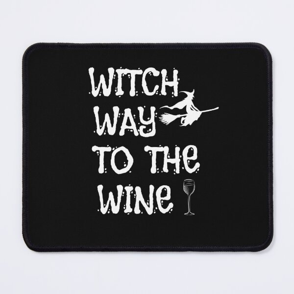 Item preview, Witch Way To The Wine, Funny Halloween designed and sold by GrabYourBuzz.