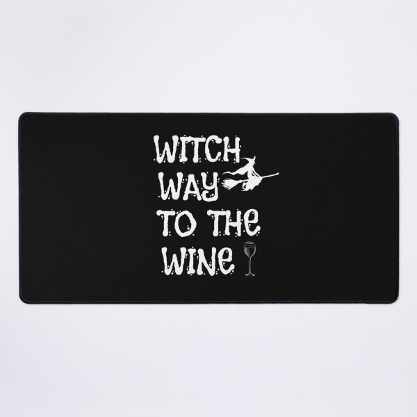 Item preview, Witch Way To The Wine, Funny Halloween designed and sold by GrabYourBuzz.