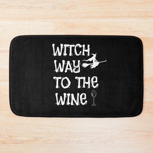 Item preview, Witch Way To The Wine, Funny Halloween designed and sold by GrabYourBuzz.