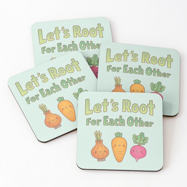 Item preview, Lets Root For Each Other Vegetables Pun designed and sold by rustydoodle.