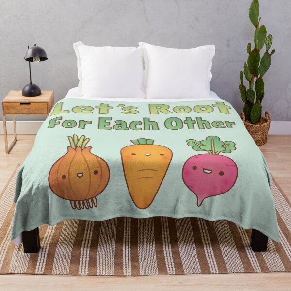 Item preview, Lets Root For Each Other Vegetables Pun designed and sold by rustydoodle.