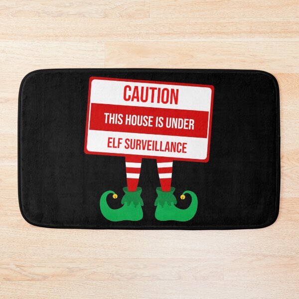 Item preview, Funny Christmas warning sign, Elf Surveillance designed and sold by DeliriousSteve.