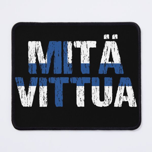 Item preview, Mita Vittua Finnish Flag Distressed designed and sold by Nirvanibex.