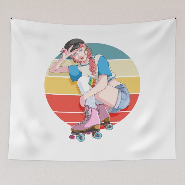 Item preview, Roller Skates Girl Retro Skater  designed and sold by Nosek1ng.