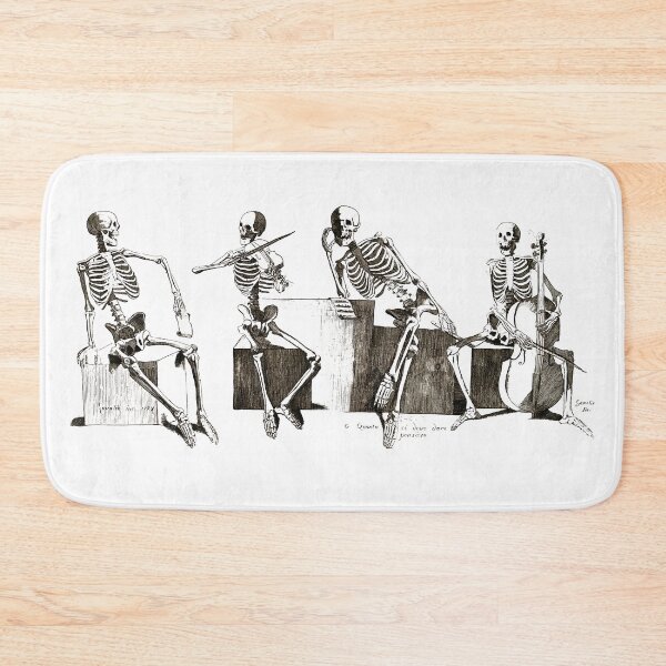 Item preview, Macabre Aesthetics: Skeletons with musical instruments designed and sold by Naturalist Prints.