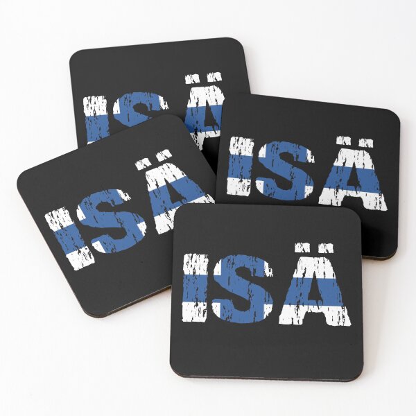 Item preview, Isa Father Finnish Dad Flag Distressed designed and sold by Nirvanibex.
