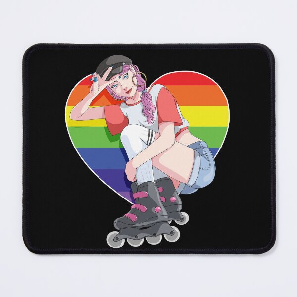Item preview, Rollerblading Girl Inline Skater  Rainbow designed and sold by Nosek1ng.