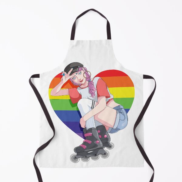 Item preview, Rollerblading Girl Inline Skater Rainbow designed and sold by Nosek1ng.