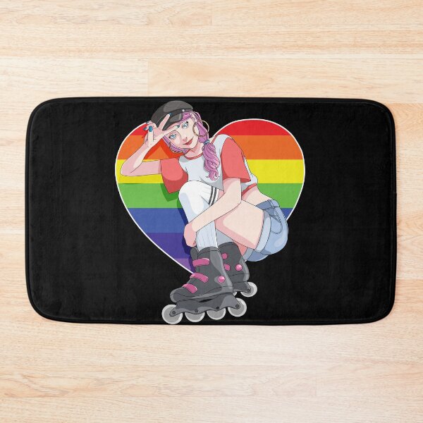 Item preview, Rollerblading Girl Inline Skater  Rainbow designed and sold by Nosek1ng.